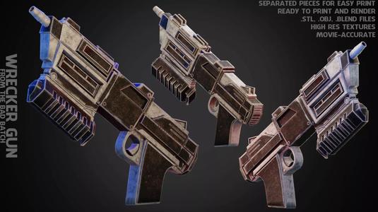 The Bad Batch Wrecker Gun for Cosplay