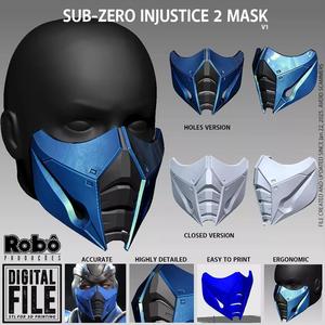 Sub-Zero Injustice 2 Great Master Assassin  Mask - Cosplay