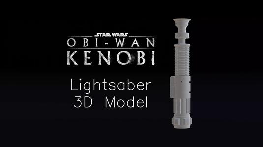 Star Wars Obi Wan Kenobi Lightstaber 3D Model for 3D Printing