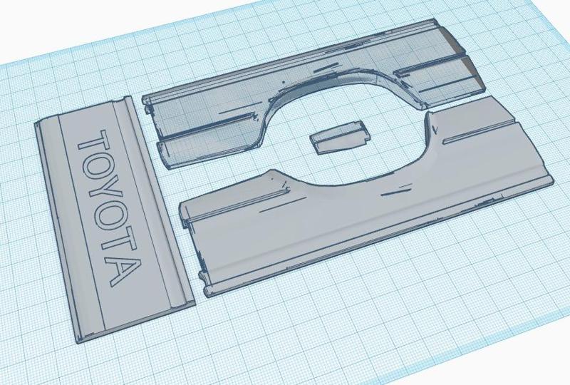 Basic WPL C14 Truck bed (Sliced for basic printing)