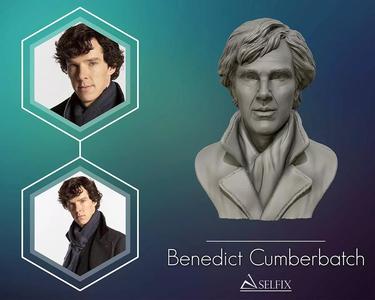 3D Sculpture of Benedict Cumberbatch
