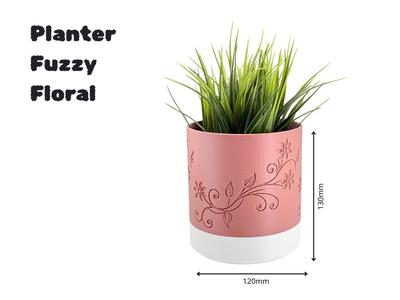 Planter Fuzzy Floral