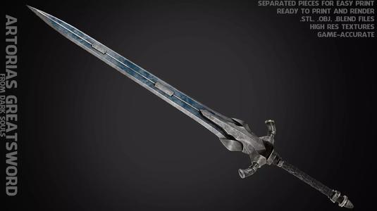 Dark Souls Knight Artorias Abysswalker GreatSword for Cosplay