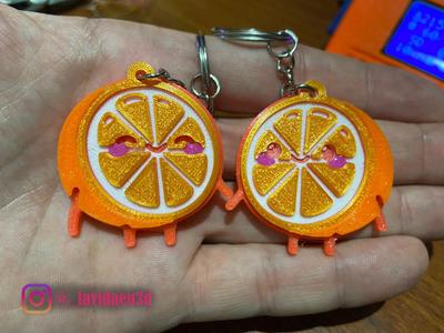 Key ring oranges in love