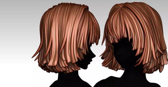 3D Hairstyles for girl V83