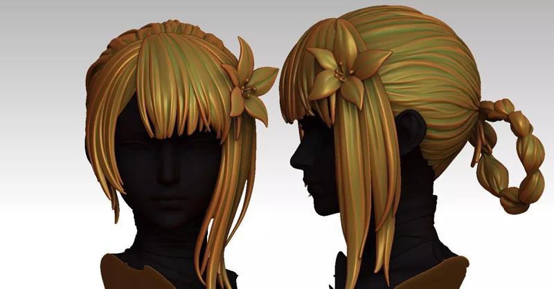 3D Hairstyles for girl V97