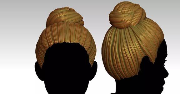 3D Hairstyles for girl V67