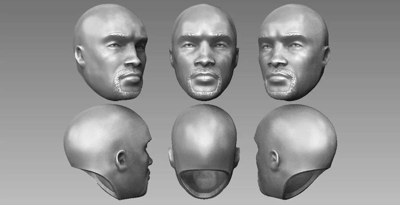 ONE6 Scale Head - Mike Colter - Luke Cage - Netflix series ver