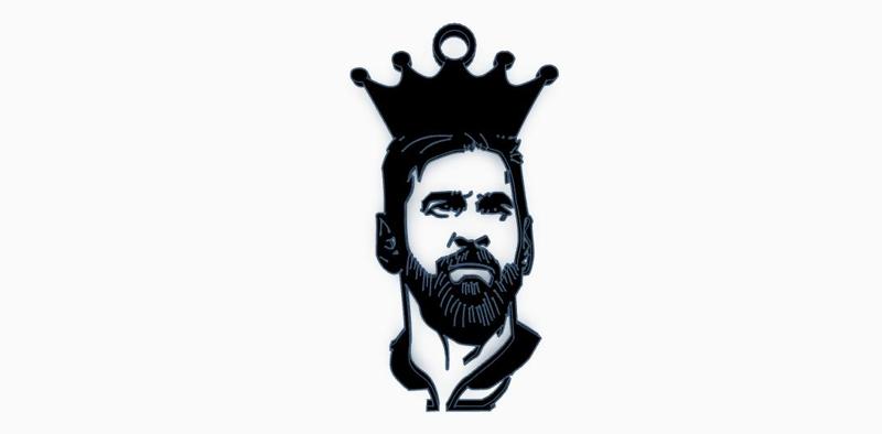 King Messi Keychain V2