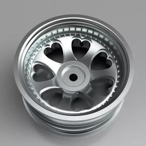 RC heart shaped wheels drift -8mm offset