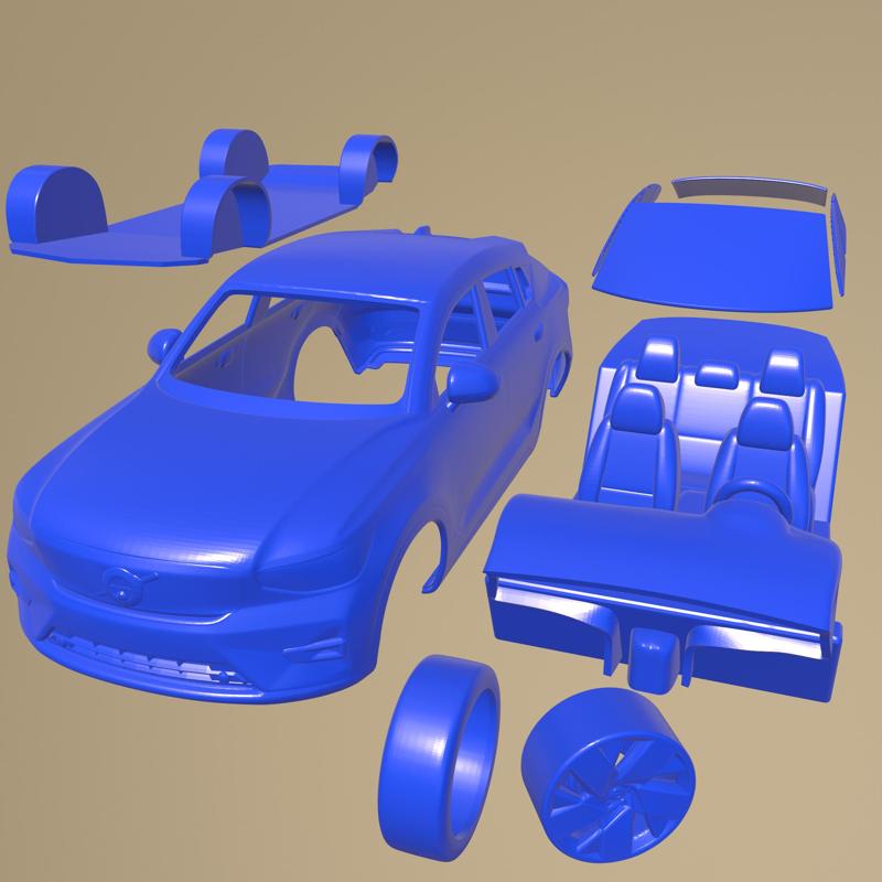 Volvo C40 Recharge 2022 Printable Car In Separate Parts