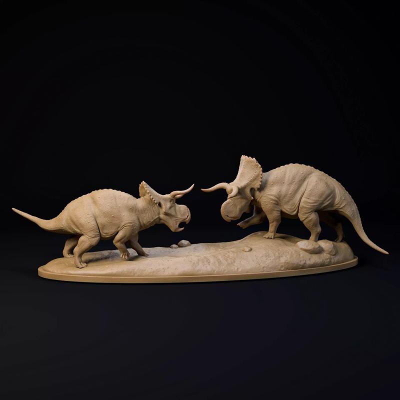 Nasutoceratops standoff 1-35 scale pre-supported dinosaur