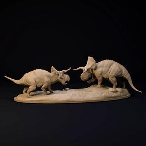Nasutoceratops standoff 1-35 scale pre-supported dinosaur