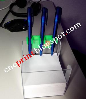 Ball pen holder for notepad box memobox or cubes - best gadget ever!