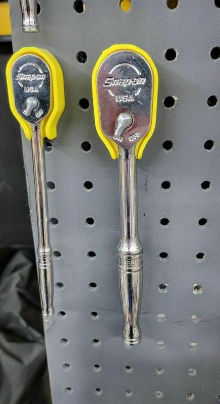 Snap-on F80 3/8 dr ratchet pegboard mount