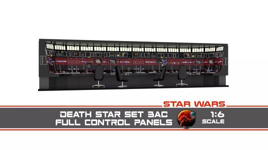 Set 3ac - Full Control Panels Wall 1-6 scale Hottoys  3D Model Collection