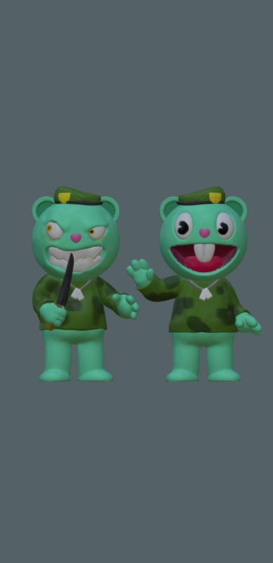 2X1 flipy creazy and happy (happy tree friends)