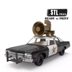 Dodge Monaco Gen3 Police and The Bluesmobile Iconic Icons in 3D