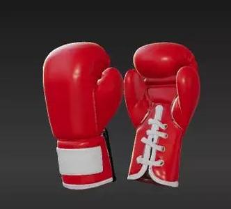 34 - Realistic Red Boxing Gloves - 1 12 Scale for Marve