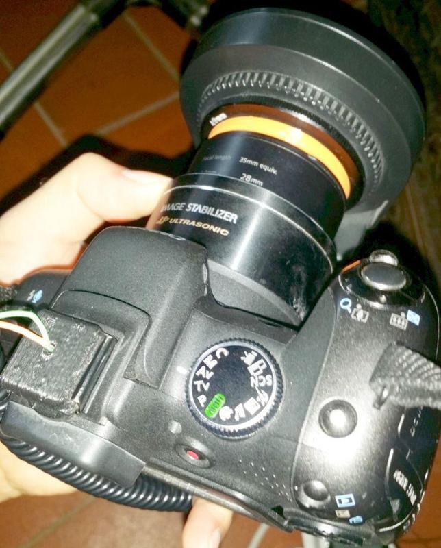 Ring light flash adapter for Canon Powershot SX1 IS