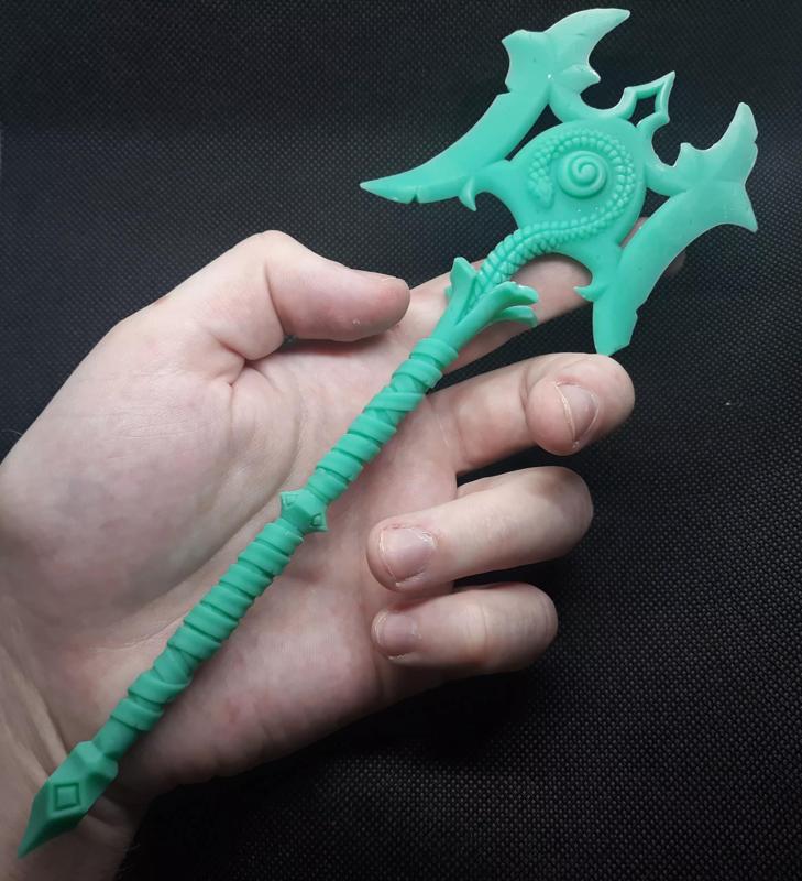 Snake poleaxe 3d print