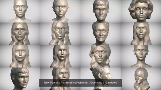 New Famous Actresses collection for 3D printing