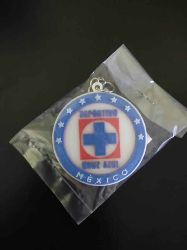 blue cross keychain