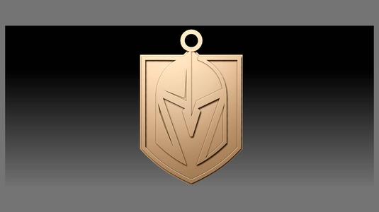 NHL vegas golden knights keychan shield color printable