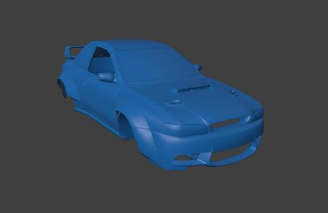 RC BODY 1/10 1998 SUBARU IMPREZA WRX WIDEBODY 3D PRINT STL