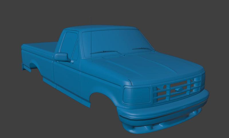 RC BODY 1993 F150 SVT LIGHTNING  1/10 3D PRINT STL