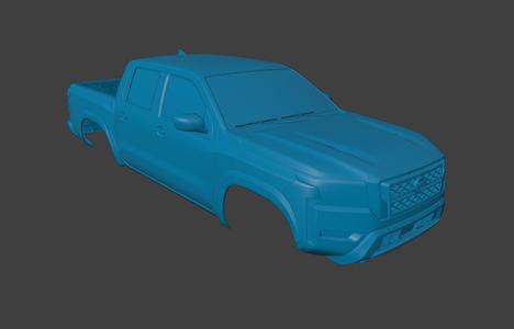 RC BODY 2022 NISSAN NAVARA FRONTIER 1/10 3D PRINT STL