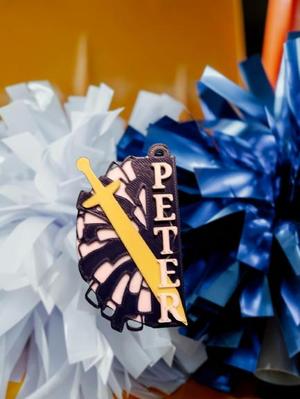 Cheer Sword Bag Tag