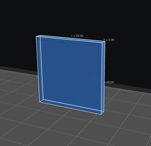 Blank Marker Token Square 20mm