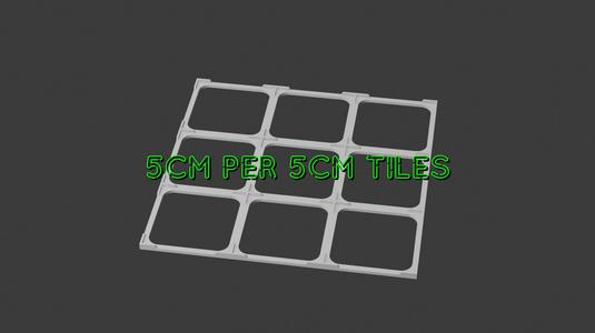 TileBoard 3x3 grid (for 5cm x 5cm Tiles)