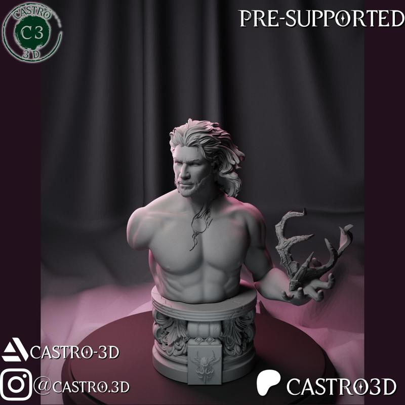Gale NSFW - The Waterdeep Mage - Baldurs Gate 3 Bust Collection 3D print model