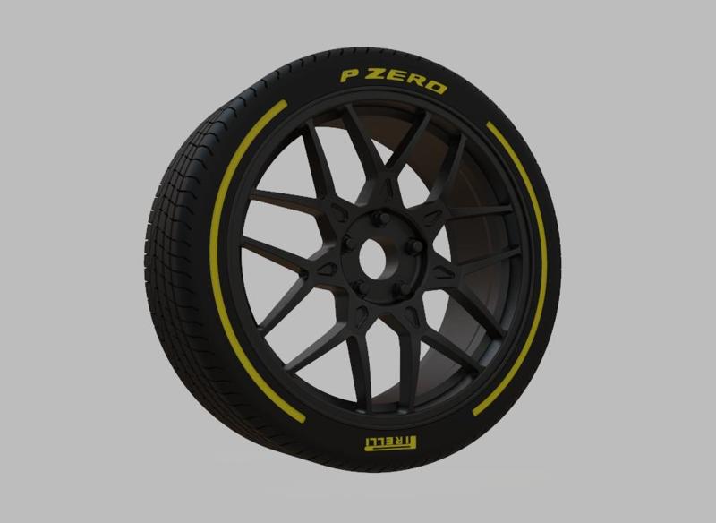 Miniature Enkei PDC Rim & Tire