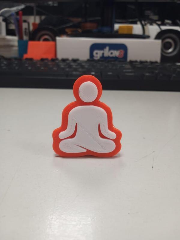 Keychain Yoga 2 COLORS| relaxation posture