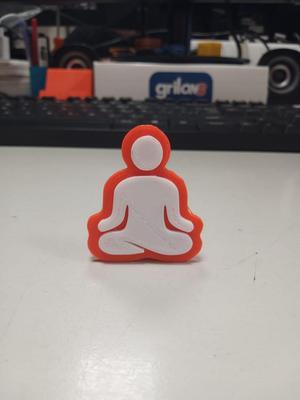 Keychain Yoga 2 COLORS| relaxation posture