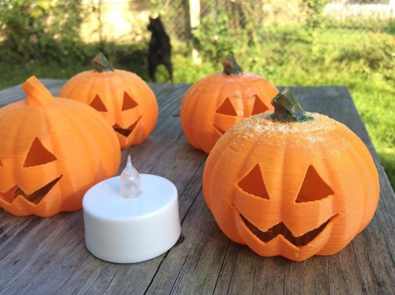Baby Jack -- O'Lantern - fits $1 store LED tealight