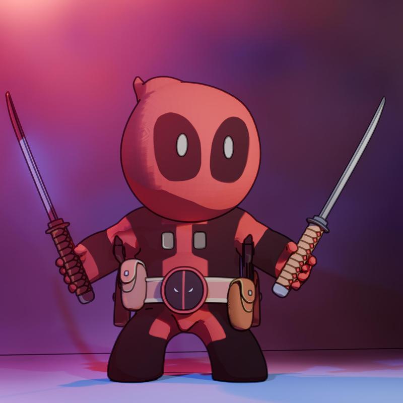 deadpool with threatening intent