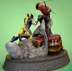 Wolverine vs Deadpool Base