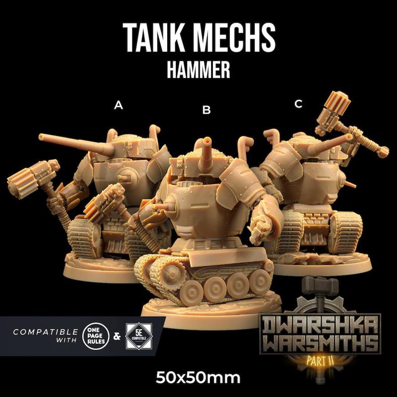 Tank Mechs | PRESUPPORTED | Dwarshka Warsmiths Pt. 2
