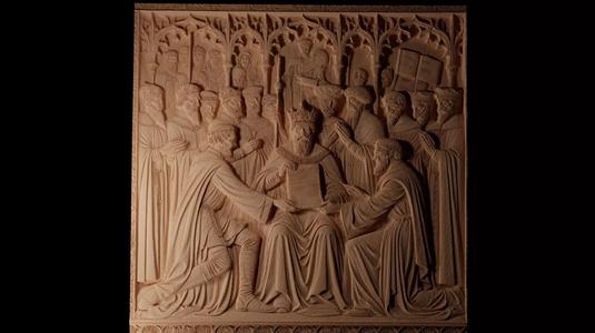 King Solomons Court CNC 3d Print High Relief Sand Casting