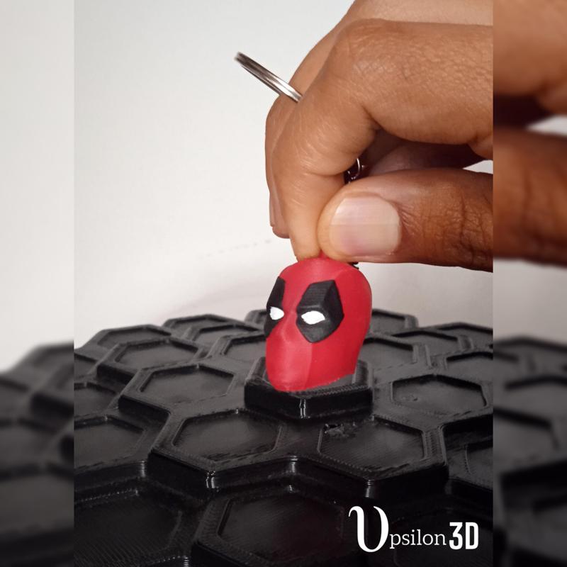 Deadpool Head Keychain