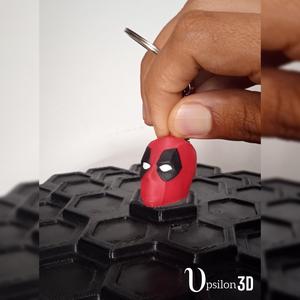 Deadpool Head Keychain