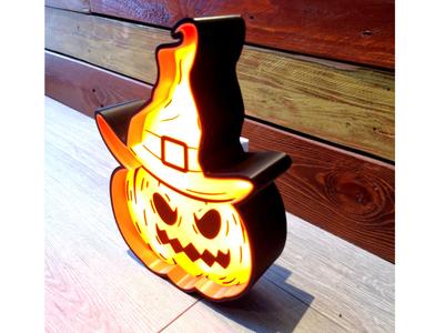 Lightbox Witch Pumpkin