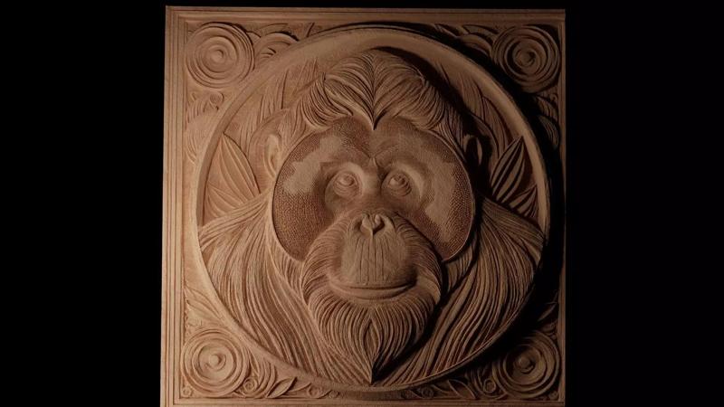 Orangutan CNC 3d Print High Relief Sand Casting