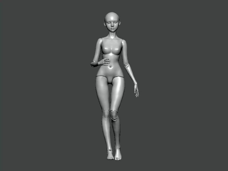 3D Model-ANATOMY0022 female mannequin