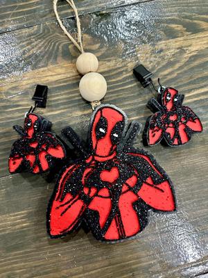 Deadpool Freshie Mold - 3D Model Mold Box for Silicone Freshie Moulds