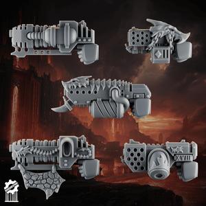 Emberforge pistol set 2 - Fire lizards [Supported]